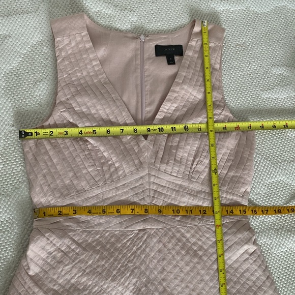 J.Crew 100% cotton lined midi, fit & flare soft pink, pleats blush pink. Size 4 - Picture 16 of 17